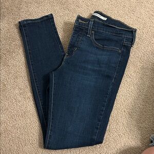 Levi's Women's Deep Blue Skinny Jeans